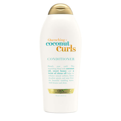 OGX Quenching + Coconut Curls Conditioner 25.4 fl oz front view