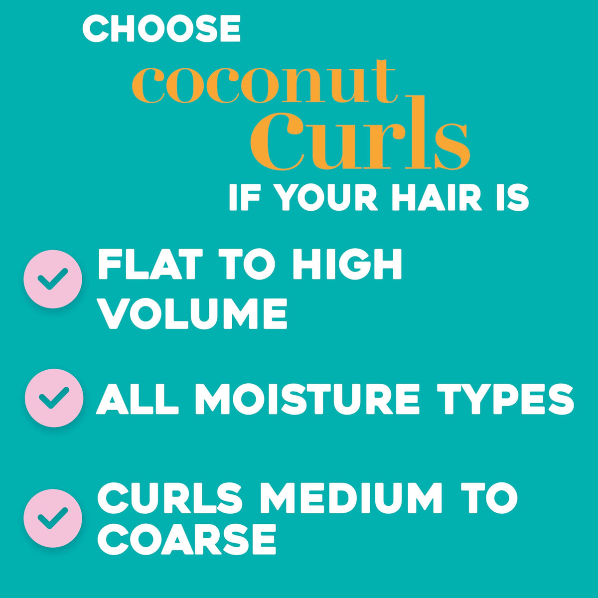 OGX Quenching Coconut Curls Styling Milk side view showing bottle design