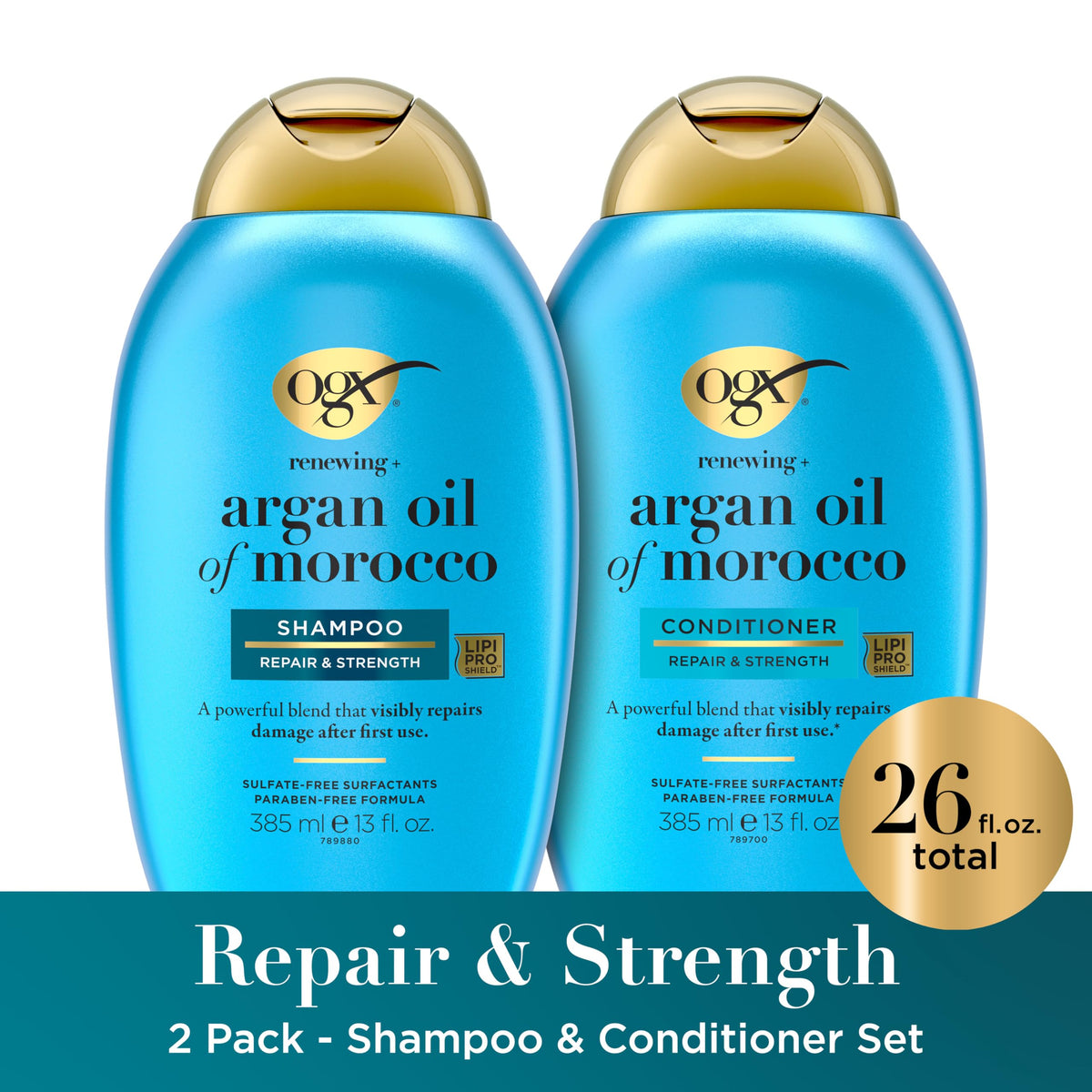 OGX Renewing Argan Oil Conditioner front view 13 fl. oz