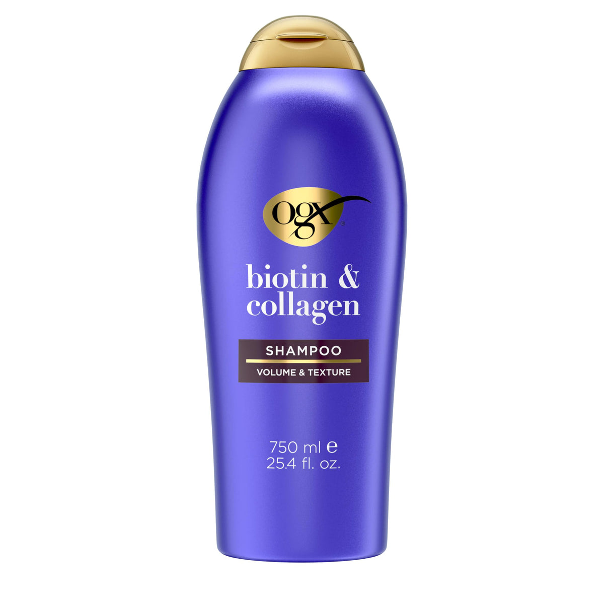 OGX Thick & Full Biotin & Collagen Volumizing Shampoo front view