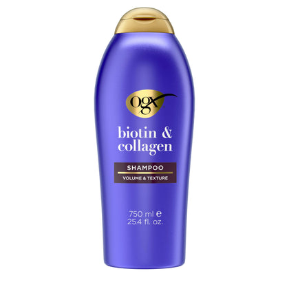OGX Thick & Full Biotin & Collagen Volumizing Shampoo front view