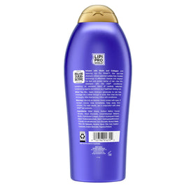 OGX Thick & Full Shampoo lathering on hair
