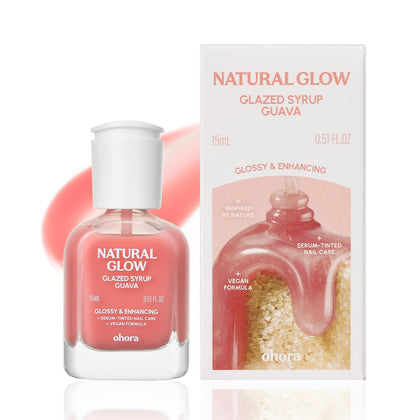 ohora 2-in-1 Sheer Nail Polish Guava front view