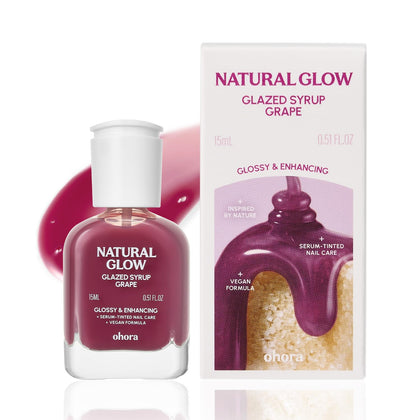 ohora 2-in-1 Sheer Nail Polish & Strengthener in Grape front view