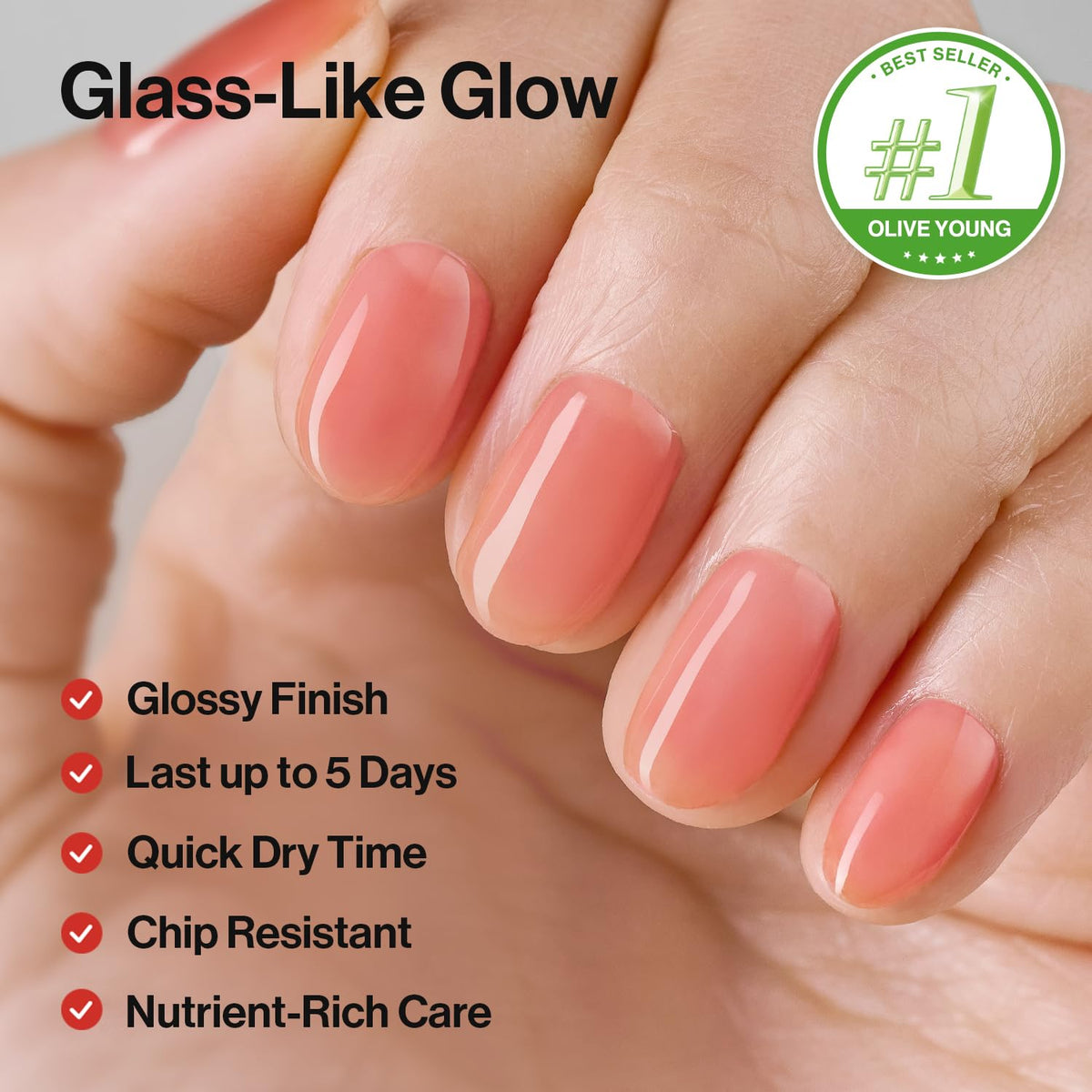 ohora Cherry nail polish applied on nails