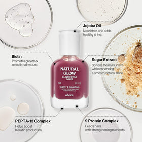 ohora nail polish bottle with glossy finish on a table