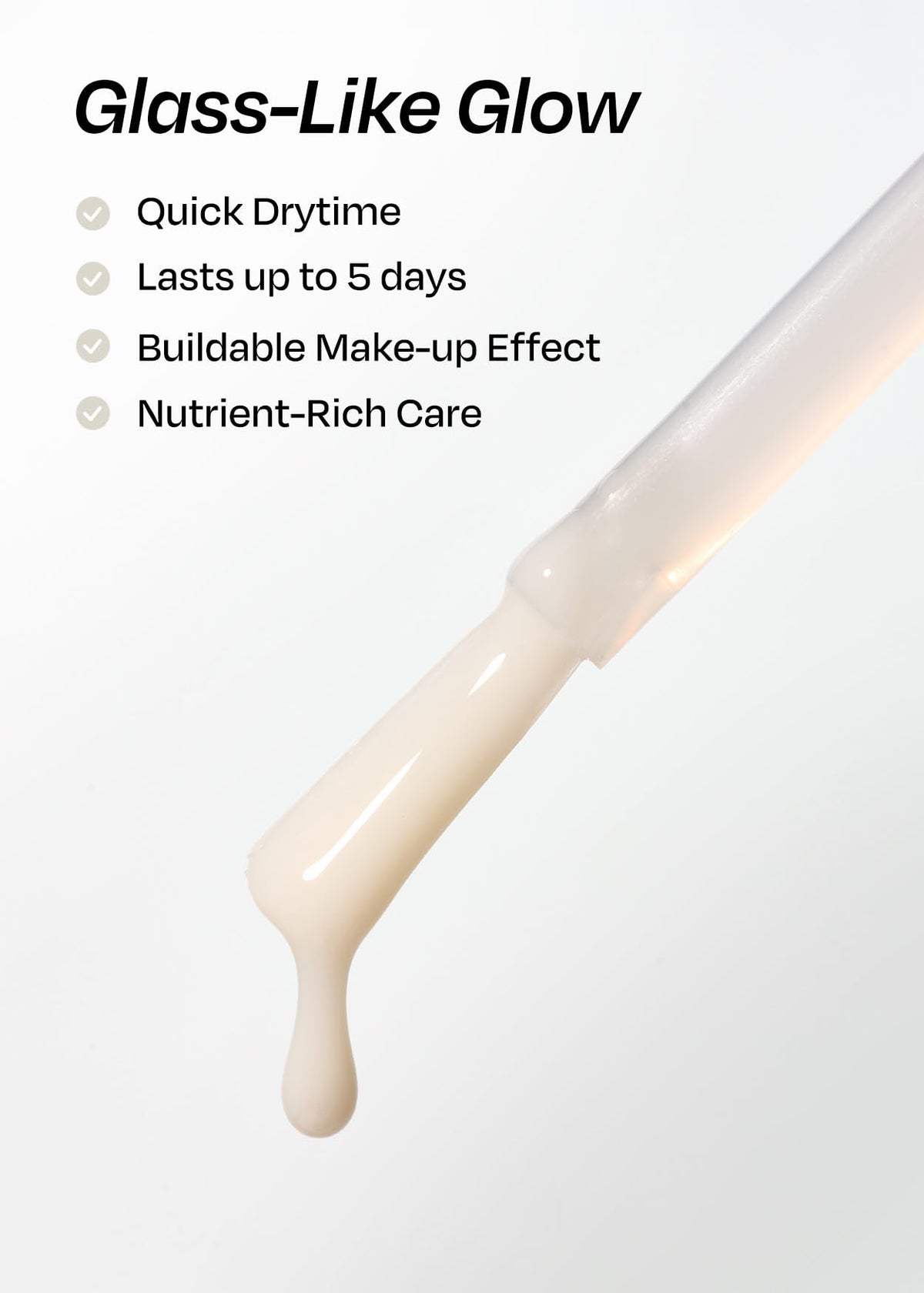 ohora Natural Glow Milk Syrup Nail Strengthener Coconut in use