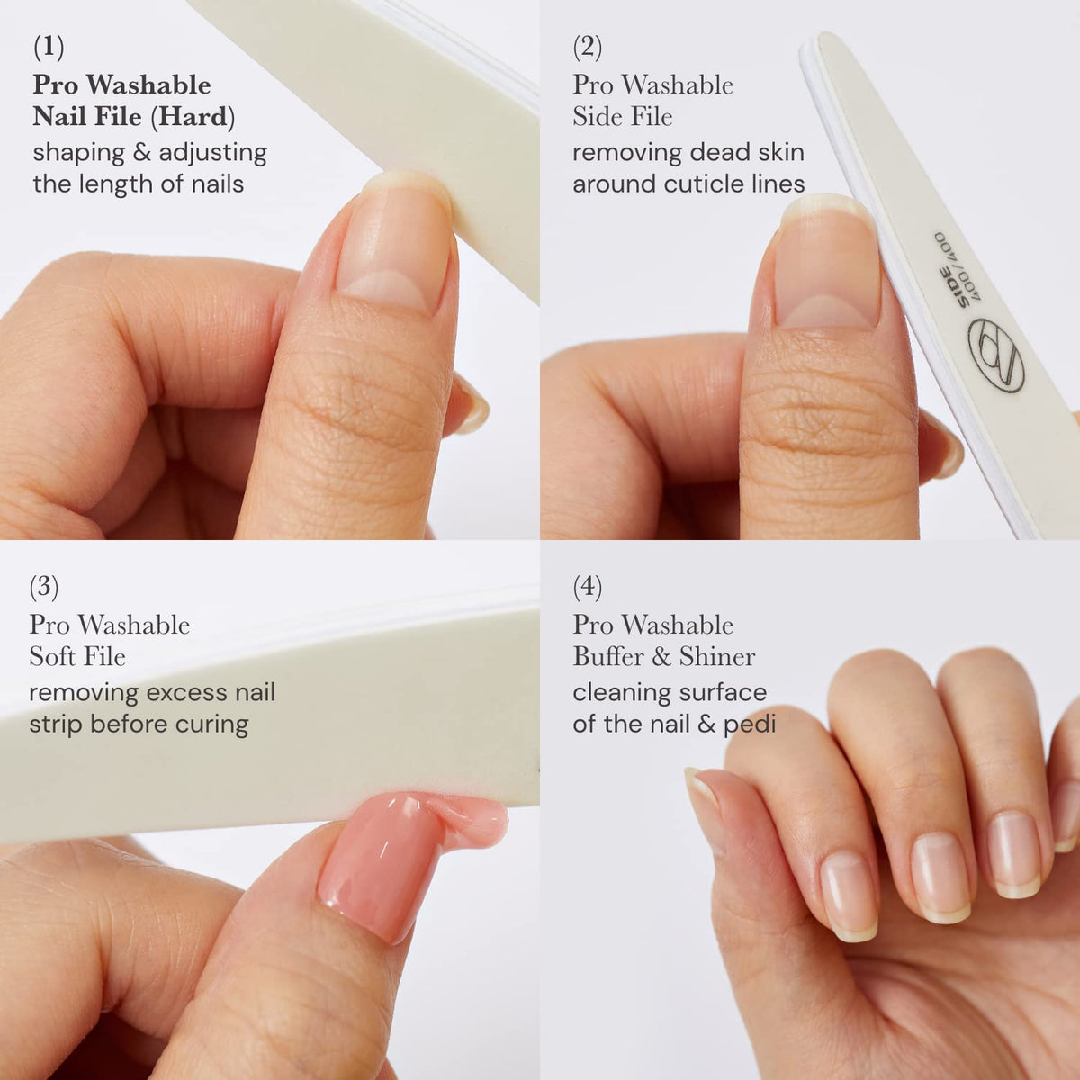 ohora Pro Washable Nail File displayed on a nail care table