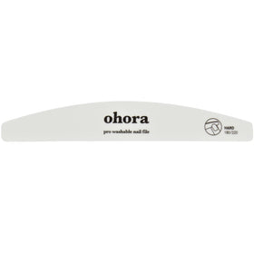 ohora Pro Washable Nail File front view with ergonomic design