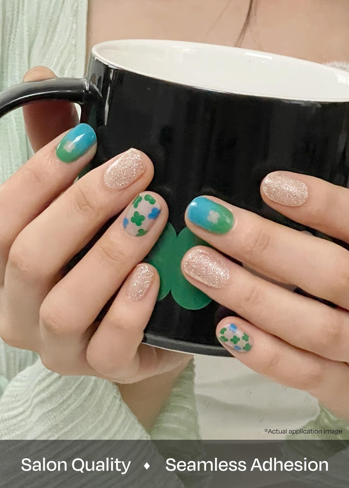 ohora Semi Gel Nail Strips close-up of nail wraps