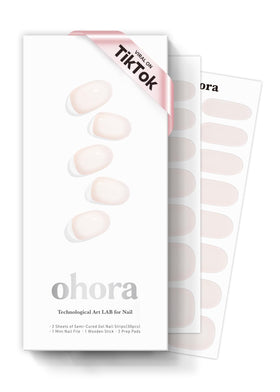 ohora Semi Gel Nail Strips front view with packaging