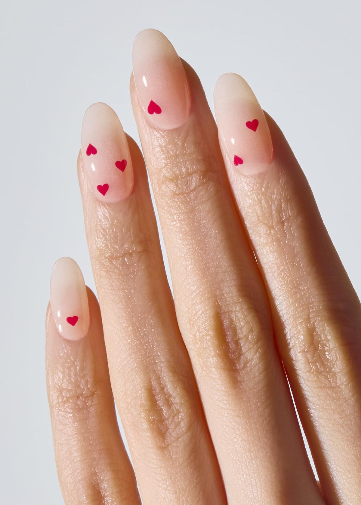 ohora Semi Gel Nail Strips Mini Heart with nail wraps displayed