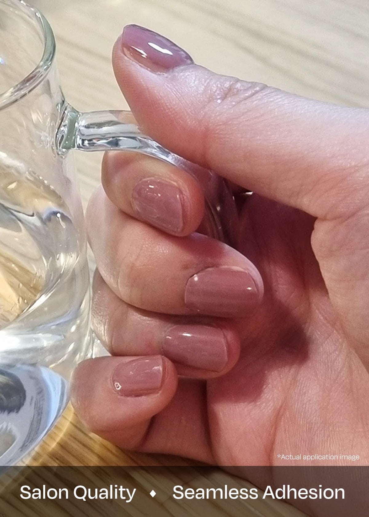 ohora Semi Gel Nail Strips N Bare Plum prep pads