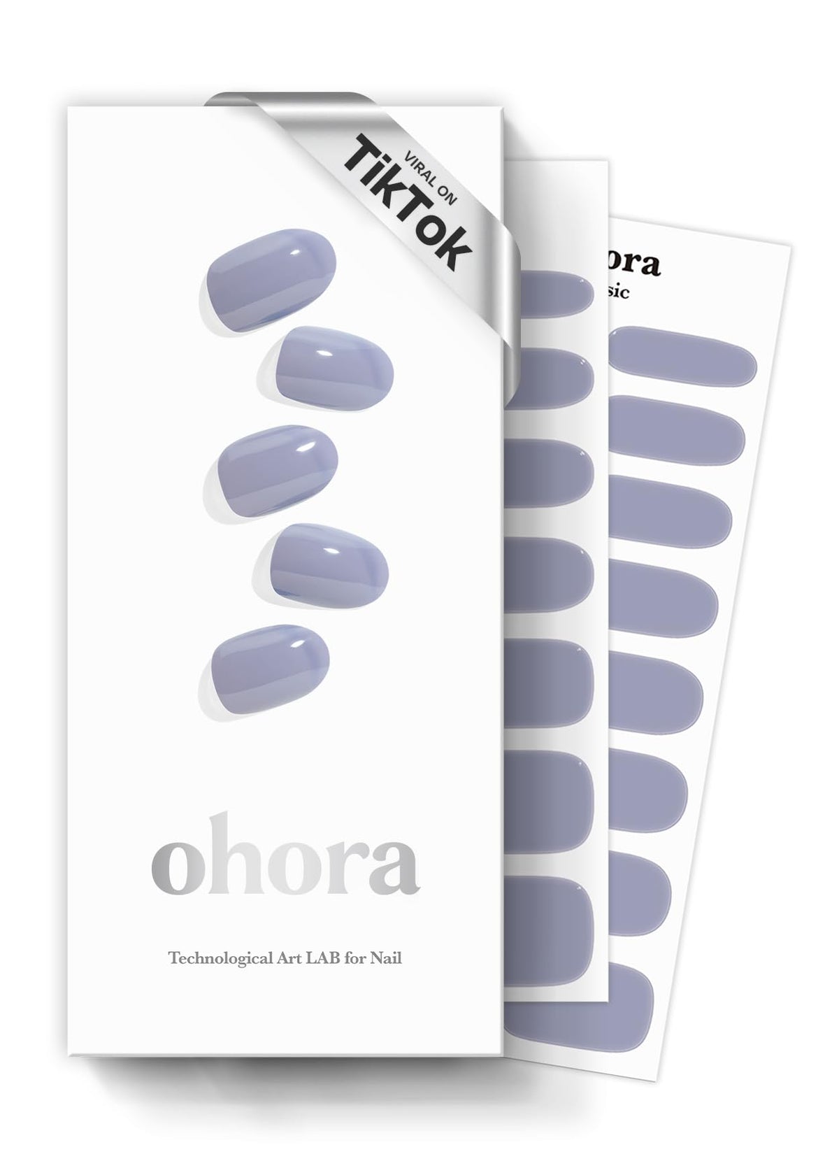 ohora Semi Gel Nail Strips N Cream Cloud packaging front view
