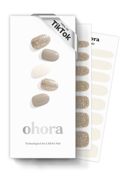 ohora Semi Gel Nail Strips N Gold Coast packaging front view