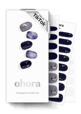 ohora Semi Gel Nail Strips N Lunar Eclipse front view
