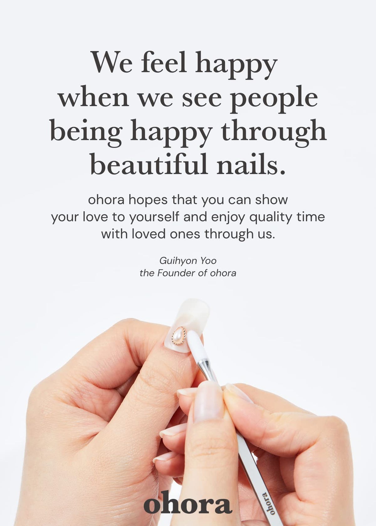 ohora Semi Gel Nail Strips N Lunar Eclipse on display