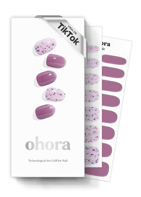 ohora Semi Gel Nail Strips N Violeta front view
