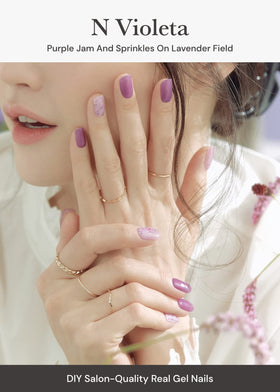 ohora Semi Gel Nail Strips N Violeta packaging