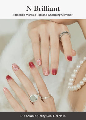 ohora Semi Gel Nail Strips packaging with included prep pads