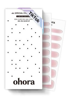 ohora Semi Gel Nail Strips Pink Jelly front view