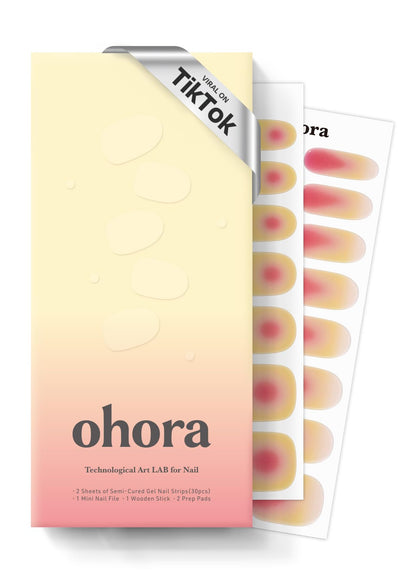 ohora Semi Gel Nail Strips Tropical Dream front view