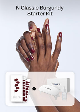 ohora Semi- Gel Nail Strips with full-size lamp and accessories
