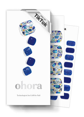 ohora Semi- Gel Pedi Strips 34pcs P Positano front view