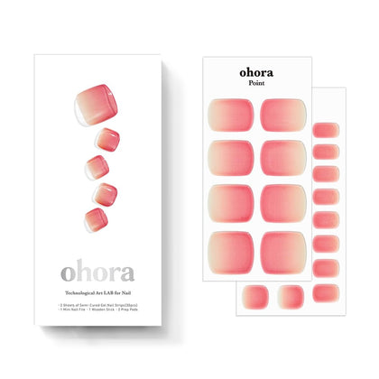 ohora Semi- Gel Pedi Strips complete set front view