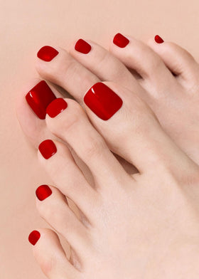 ohora Semi Gel Pedi Strips contents including nail wraps and tools
