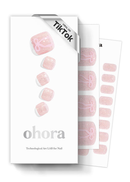 ohora Semi Gel Pedi Strips front view with packaging