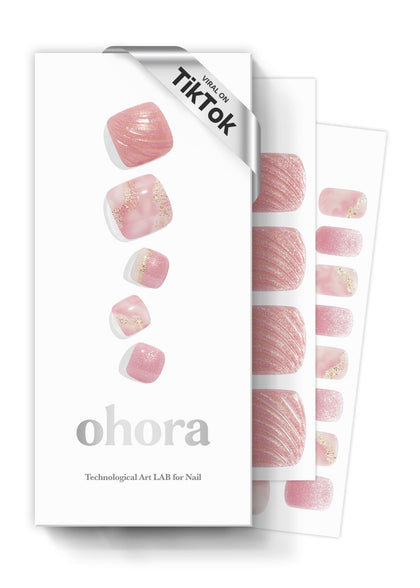 ohora Semi Gel Pedi Strips Mermaid Dust packaging front view