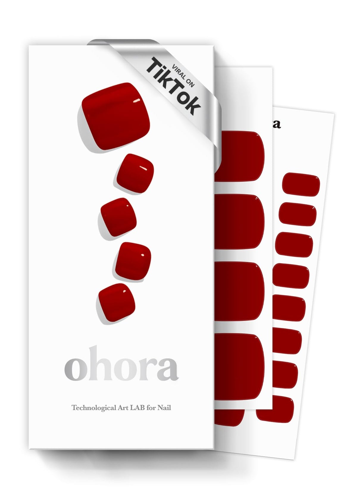 ohora Semi Gel Pedi Strips red box front view