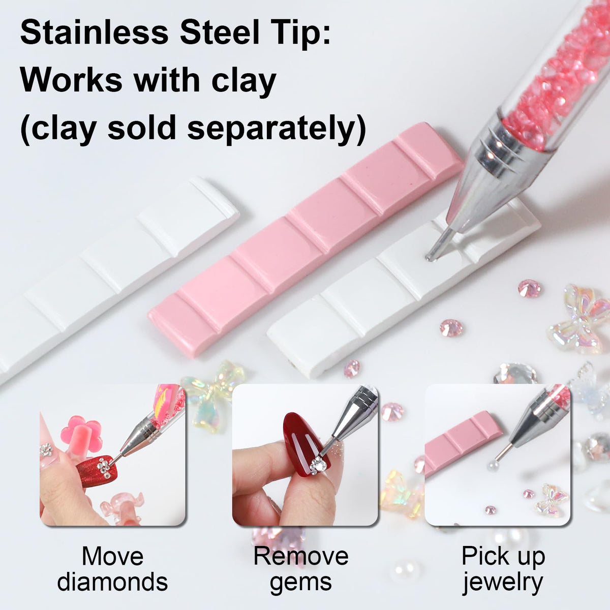 OIFEN rhinestone picker tool set displayed with accessories