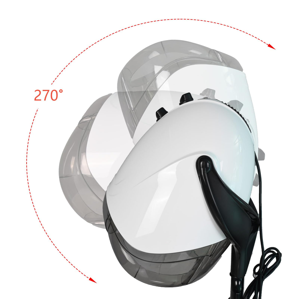 OIYALI Hooded Hair Dryer with wheels for easy mobility