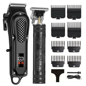OIYO LCD Cordless Hair Clippers front view with display