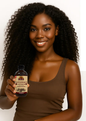 OKAY Black Jamaican Castor Oil 4 oz back view