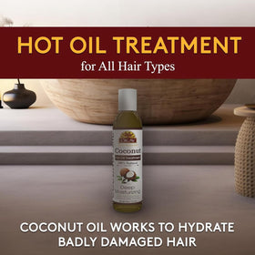 OKAY Coconut Hot Oil packaging details
