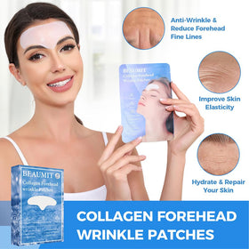 Okela Forehead Wrinkle Patches application instructions