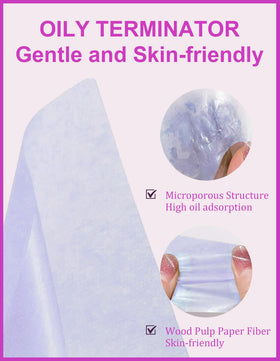 Okerker blotting papers in a purse for travel