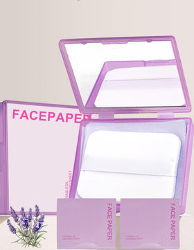 Okerker blotting papers with a hand holding them