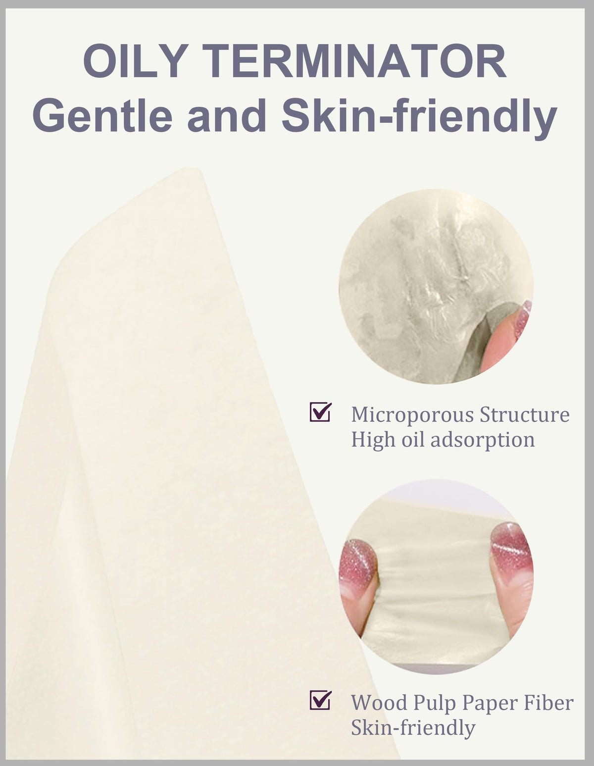 Okerker Gardenia Oil Blotting Papers in a backpack pocket