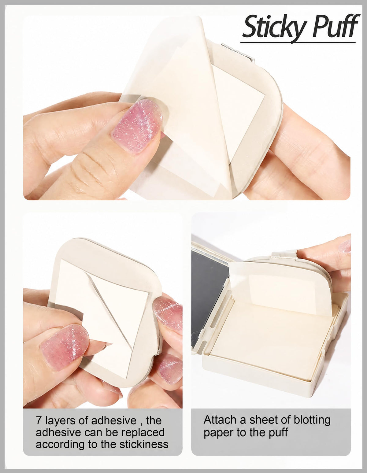 Okerker Gardenia Oil Blotting Papers open pack showing mirror