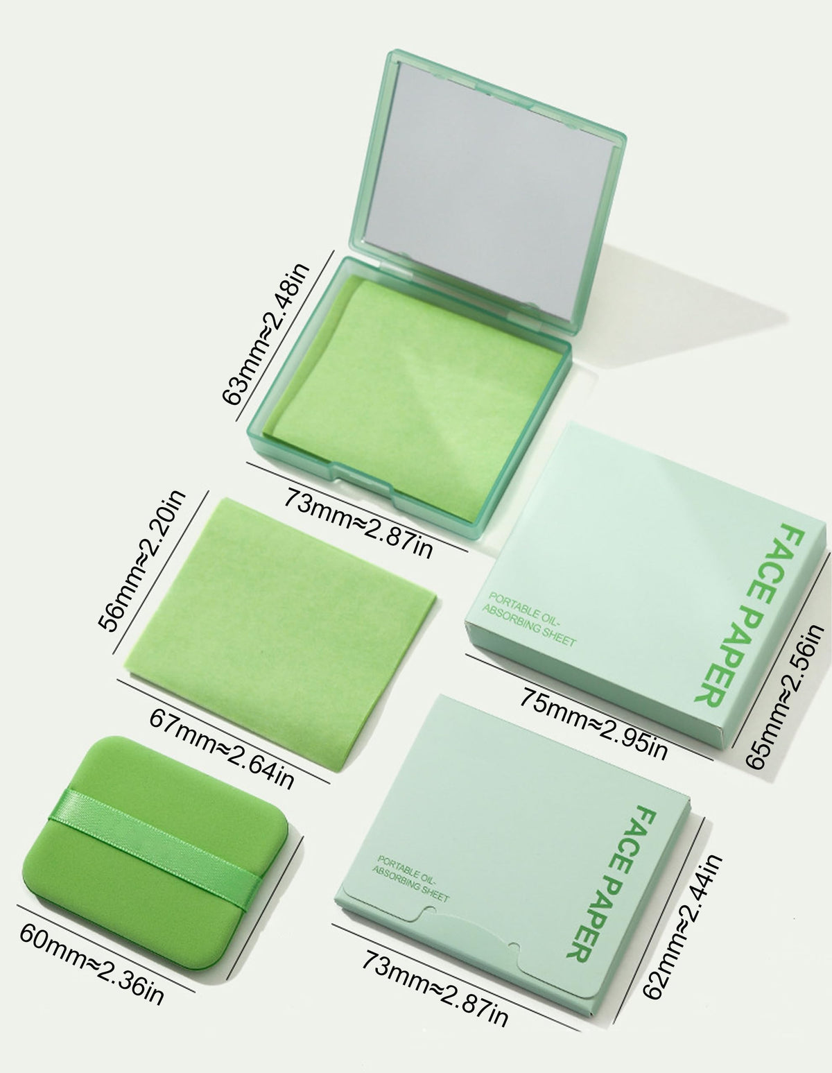 Okerker Gardenia Oil Blotting Papers set on a vanity