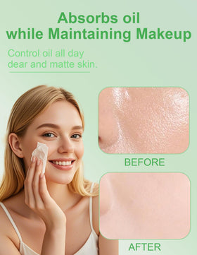 Okerker Oil Blotting Papers open pack with sheets visible