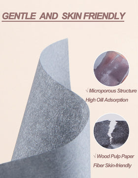 Okerker oil blotting papers stack showing sheets