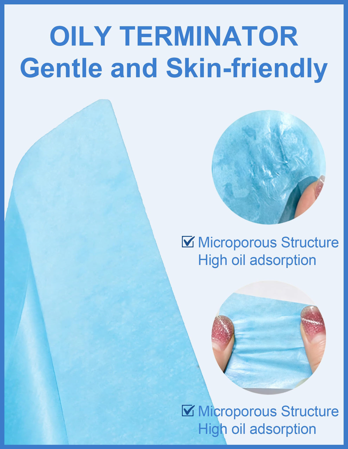 Okerker oil blotting papers with mirror