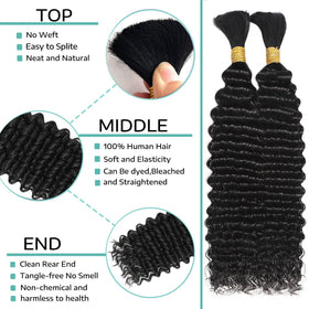 OKVOKV 22 Inch Curly Wave Human Hair packaging