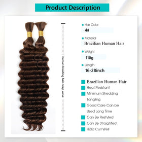 OKVOKV Boho Hair 18 Inch bundle side view