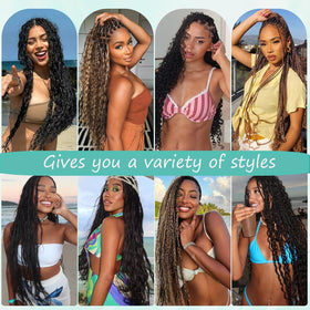 OKVOKV Boho Hair 22 inch curly wave bulk bundle packaging